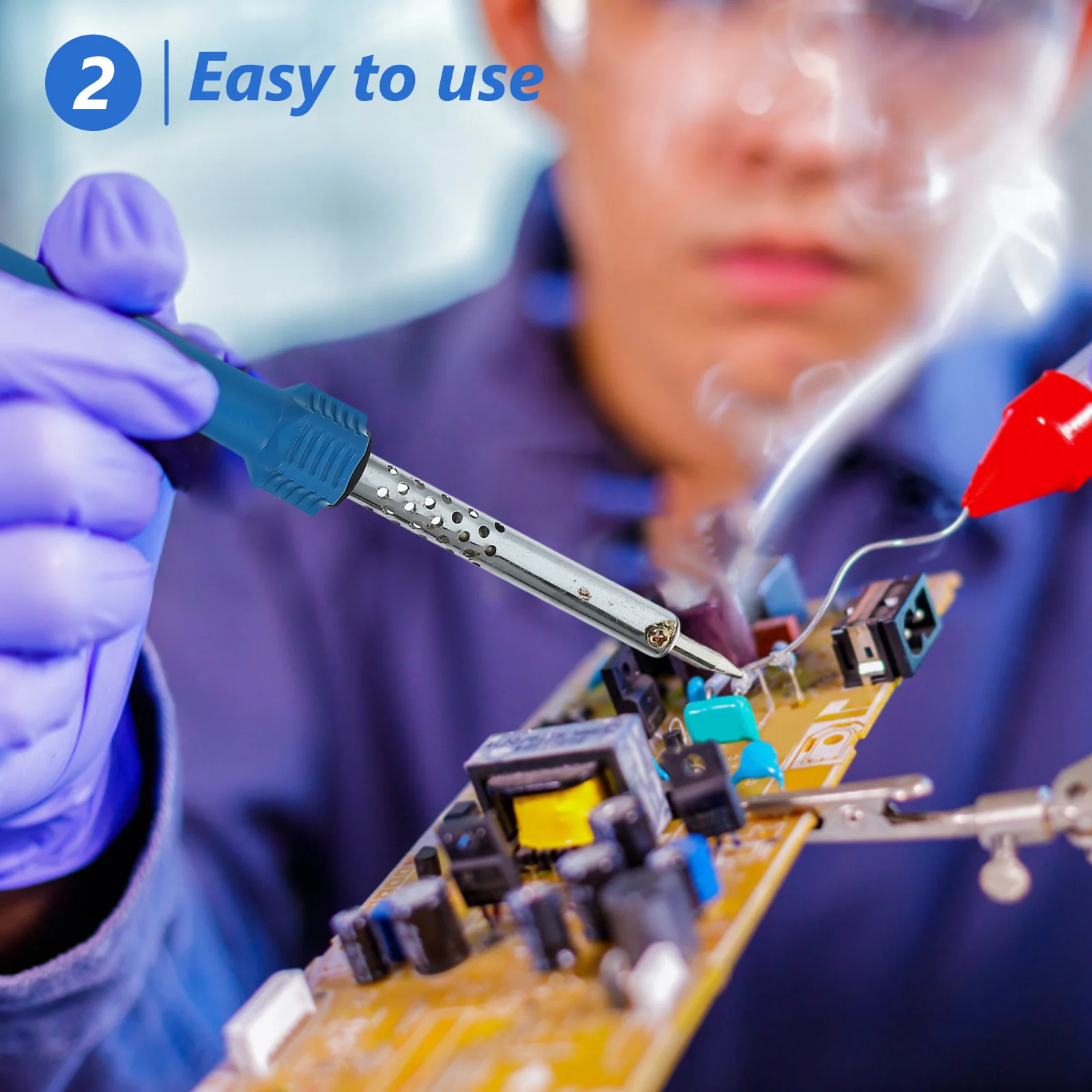 

46Pcs Instrument Cluster Repair Kit with Stepper Motor Mini Bulb Welding Iron Tool Speedometer Gauge for Cluster Repair