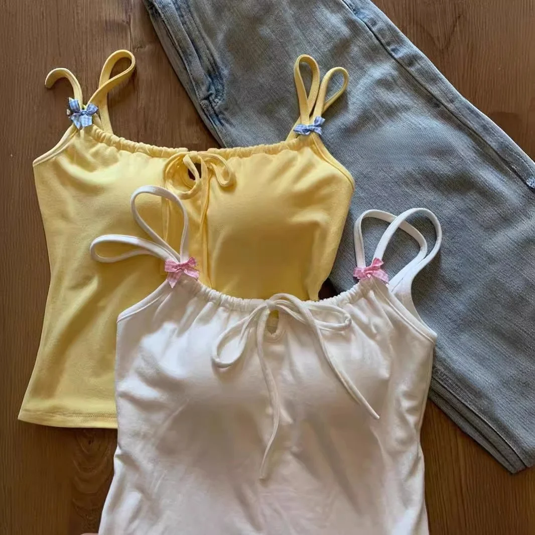 

Сладкая и пряная новая женская майка Csole, летняя верхняя одежда, облегающая красивая внутренняя одежда Ba, маленькая майка