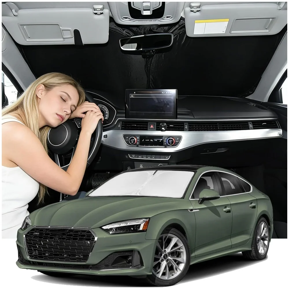 Upgrade Foldable Windshield Sunshade Custom For Audi A5 2018-2025 UV Protection Cooling Front Window