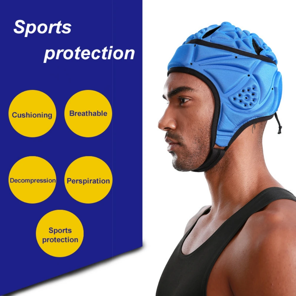 Football Goalie Hat Head Protector Rug-by Helmet Headguard Helmet Cap Headgear for Baseball Soft Protective Rug-by Headguard