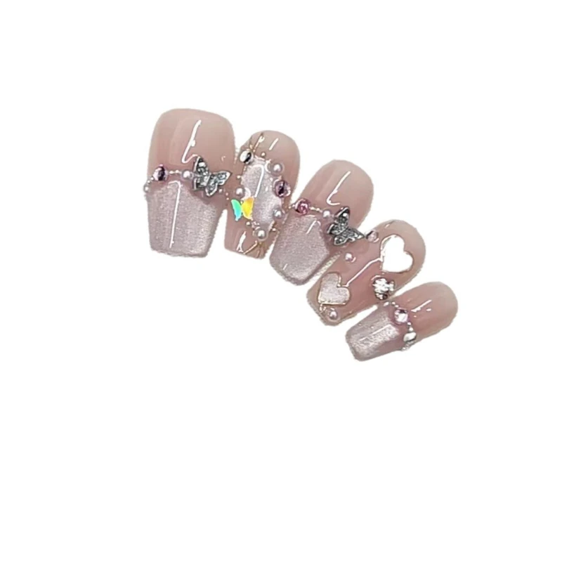 

Pure handmade phototherapy wearing nail dream girl reuse nail patch removable