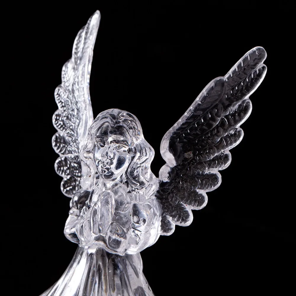Colorful LED Light Angel Crystal Wing Minimalist 3D Angel Light Nordic Style Desktop Night Lamp Angel LED Night Lamp Bedroom