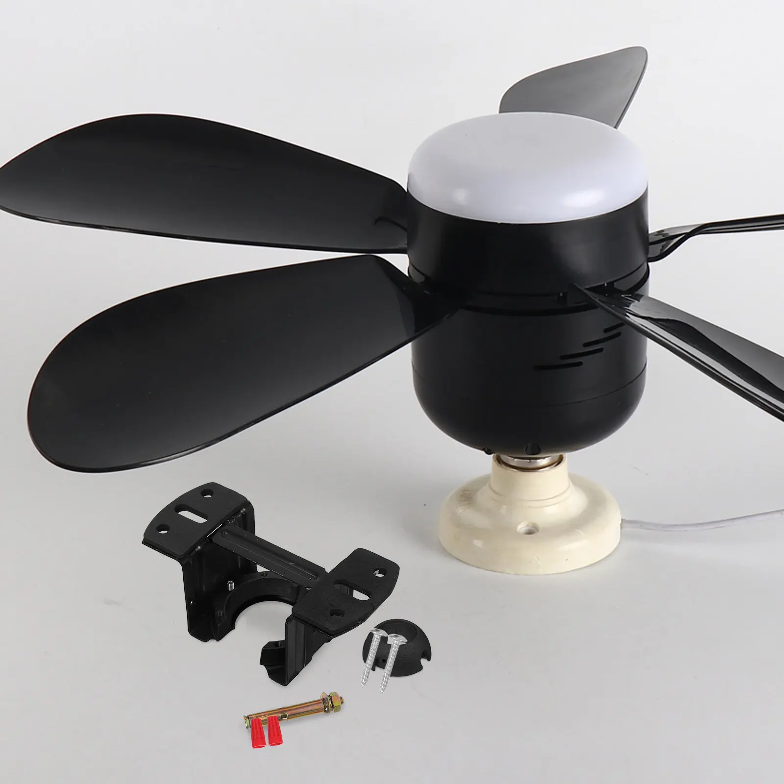 

1Set Universal Ceiling Fan Mounting Bracket Heavy-Duty Support Kit Sloped Ceiling Indoor Outdoor Fan Mounting