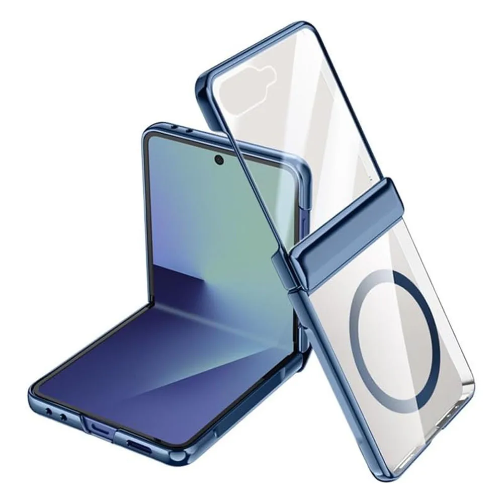 

Folding Case for Samsung Galaxy Z Flip 7 – Hinge Protection, Built-in Screen Protector, Shockproof, Full-Body Cover