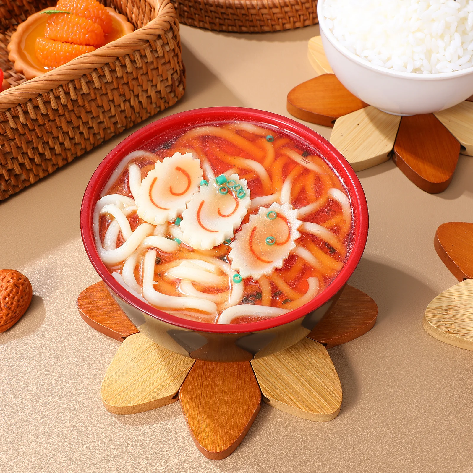 

1 Set Bamboo Trivets Windmill Shape Heat Resistant Expandable Hot Dish Holder Coffee Pot Mat Countertop Protector Insulated