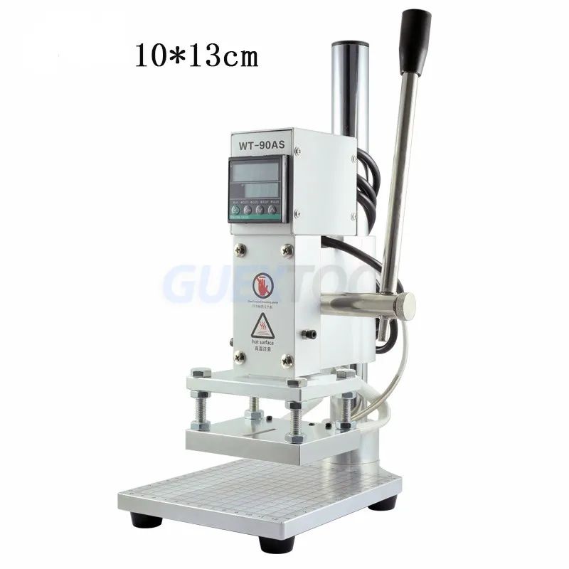 디지털 수동 핫 포일 스탬핑 기계, 목재 가죽 종이 브랜딩, 로고 마킹 프레스, 엠보싱 청동 기계