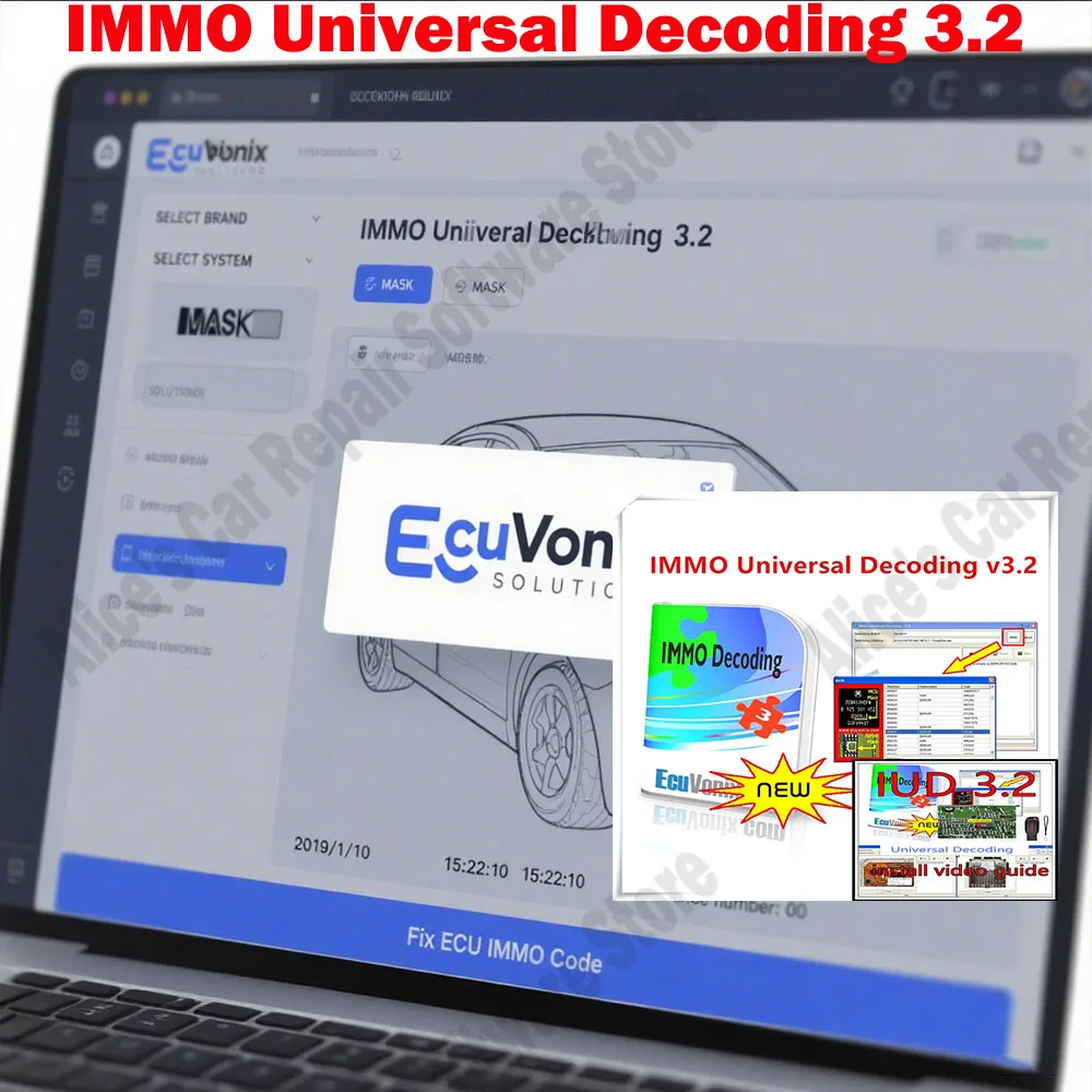 

Car Tools IMMO Universal Decoding 3.2 with free keygen Car diagnostic software link Latest Hot Sell EcuVonix 3.2 Unlimited Crack