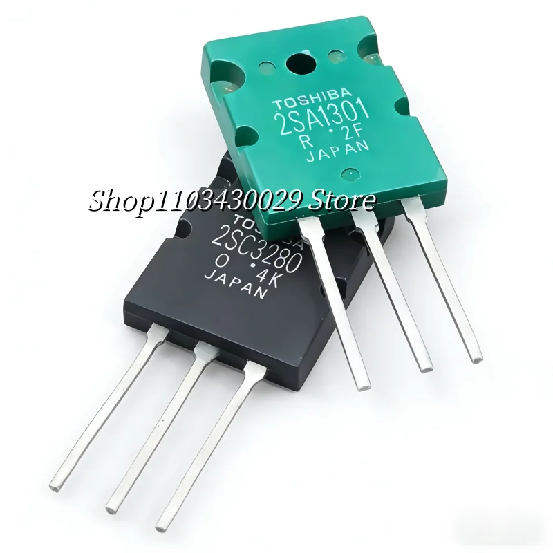 5Pairs(10PCS) refurbished original 2SA1301 A1301 + 2SC3280 C3280 TO-3PL 12A 160V PNP + NPN