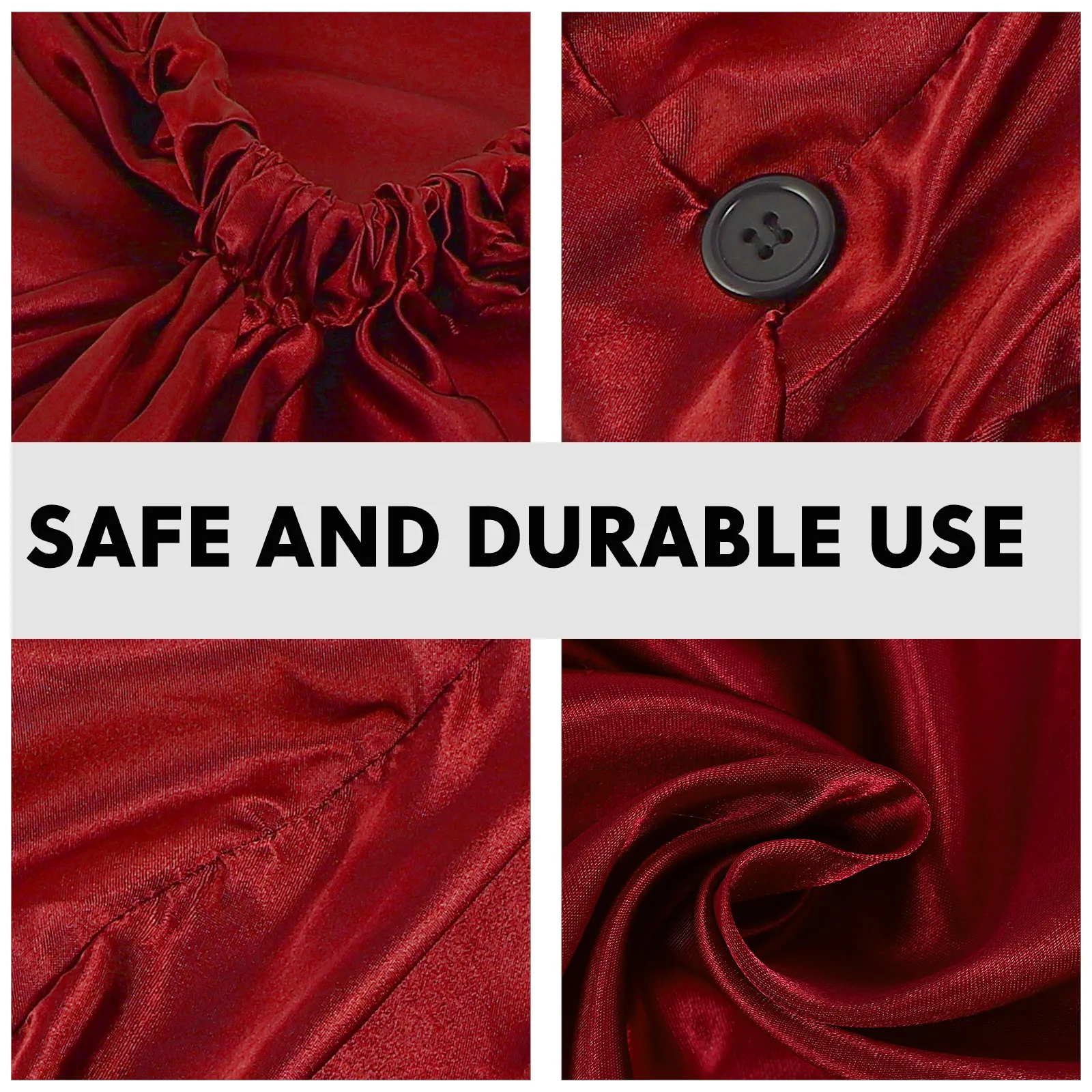 

Satin Long Hair Care Bonnets Women Durable Buckle Beauty Hats Practicable Large Size Premium Material