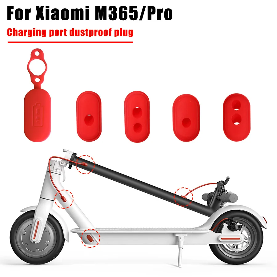 For Xiaomi Mijia M365 1s Pro Pro2 Scooter Elétrico Capa Protetora Porta Carregamento, à Prova D\'água, Plugue Poeira De Borracha