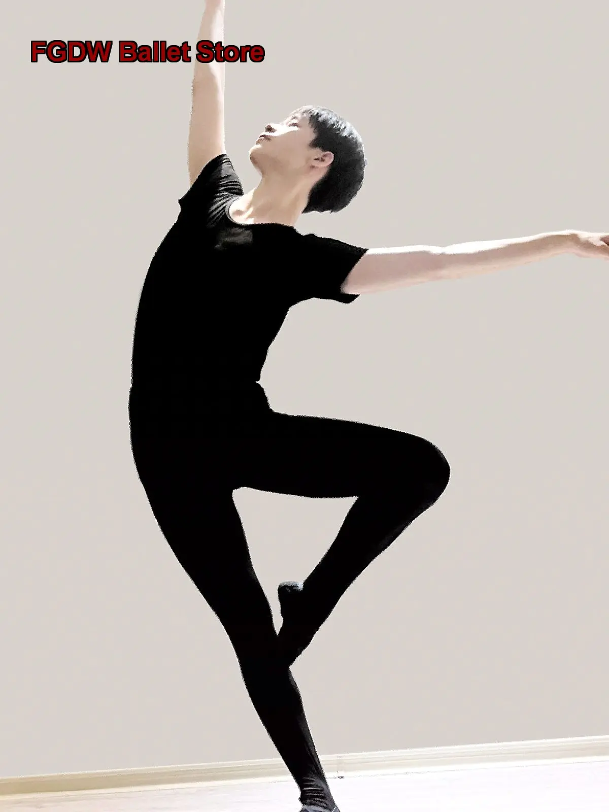 Men's Art Exam Ballet Pants Fitted Tight Jumpsuit Middle School Ballet Level Training Practice Pants Stockings Stretchy