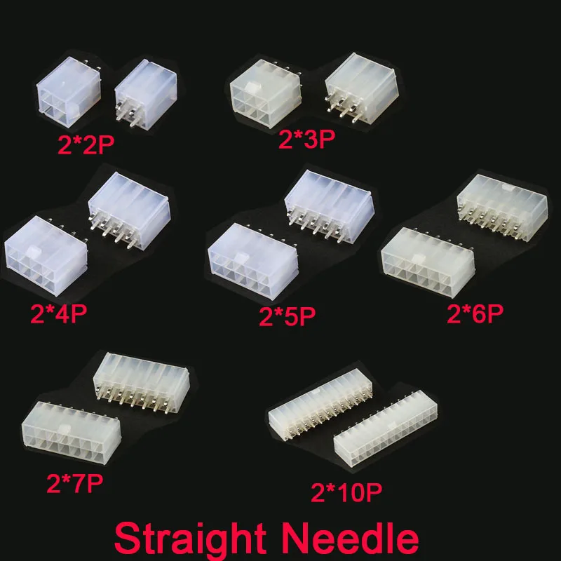 10pcs/lot 4.2mm 1-12pin female socket Straight needle for PC computer ATX graphics card GPU PCI-E PCIe Power connector  5557