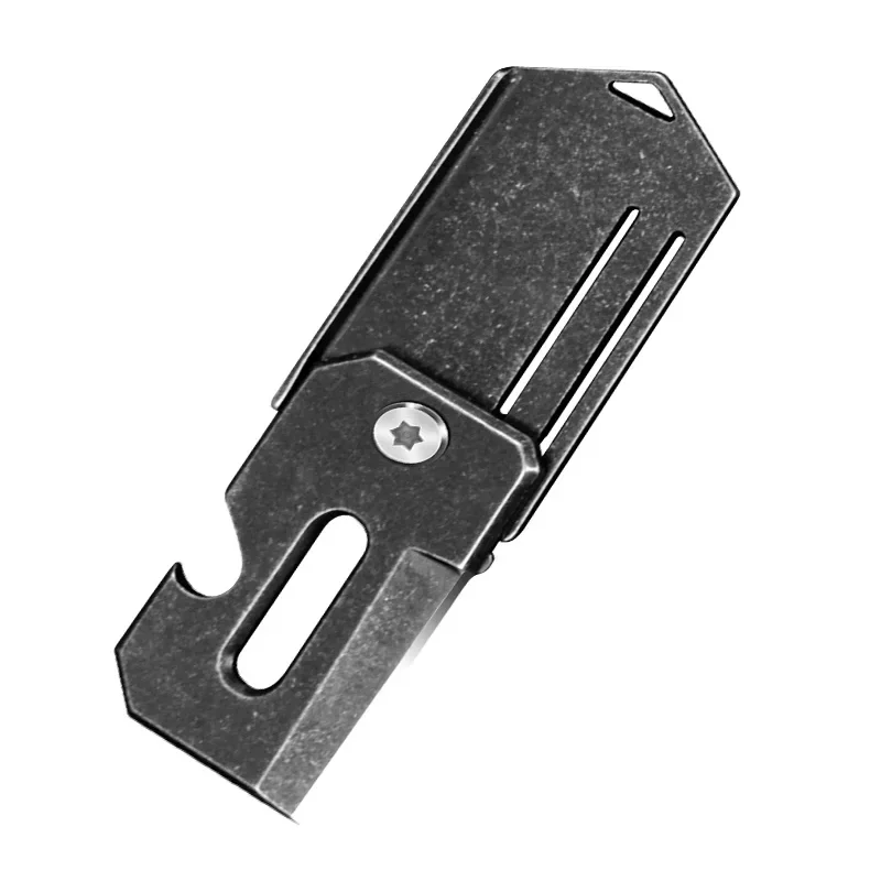 EDC Multifunction Pocket Fold Knif e Multipurpose Keychain Multi Bottle Opener Mini Keyring Peel Cutting Camping Outdoor Tool