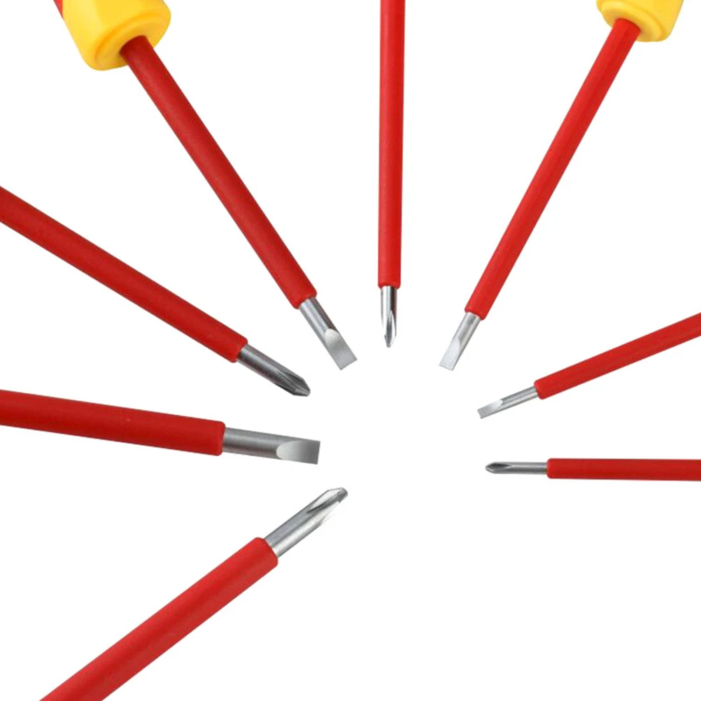 

1Set Crv Insulated Screwdriver Kit Chrome Vanadium Steel 8in1 Precision Repair Tools Portable Hand Tools for Electrician