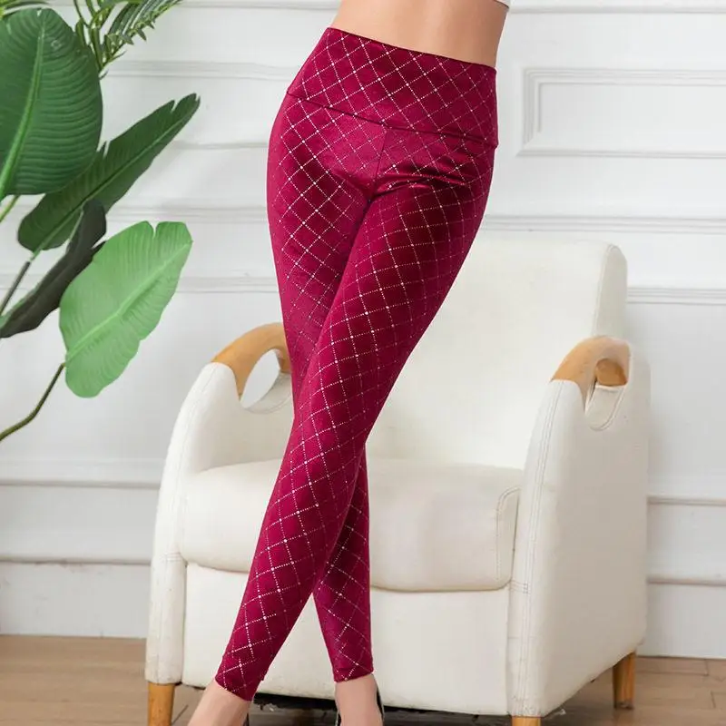 

Women's Casual Slim Fit Yoga Pants Nine-Piece Tight Leggings Sporty Base Layer Trousers Comfortable Elastic Fiber