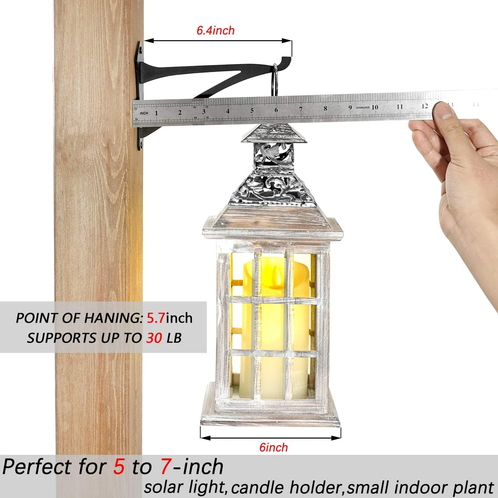 

2 шт. металлические уличные подвесные кронштейны 30 фунтов максимальная нагрузка декоративный настенный крючок для Хэллоуина Рождественские украшения для дома