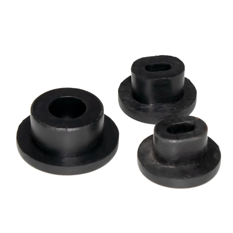 3Pcs Black Tailgate Rubber Plug Fit For Jeep Wrangler JL 2018 2019 2020 Car Door Frame