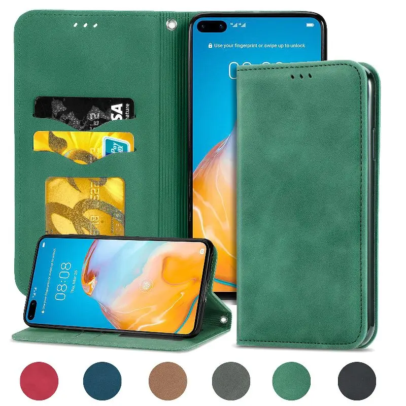 

Card Wallet Phone Case For OPPO Realme X50 X7 V25 V20 V15 V11 V3 GT Master GT 2 5 Neo 2 3 Narzo 50 30 Magnetic Holder Flip Cover