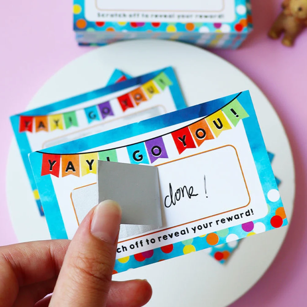 

Creative Scratch Cards Set Greeting Cards Holiday Wishes Thick Eco Exploration Supplies