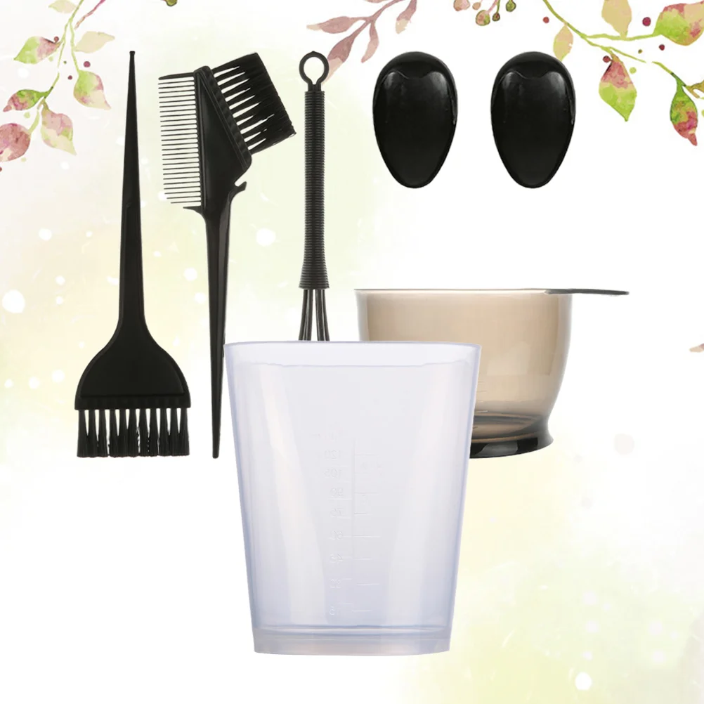 

Hair Coloring Comb Hairdressing Accessories Kit Mixing Tint Bowl Perm Scale Cup Measuring Jug Cups Baking Oil