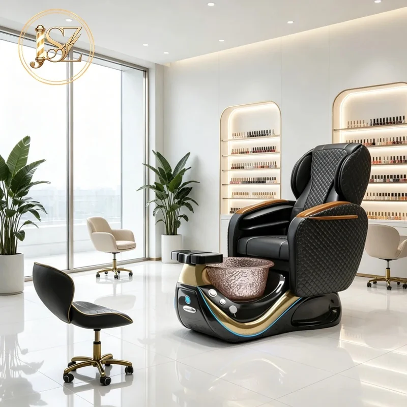 Modern Professional Custom Electric Spa Pedicure Chairs Luxury Foot Massage Nail Spa Salon Pedicure Chair