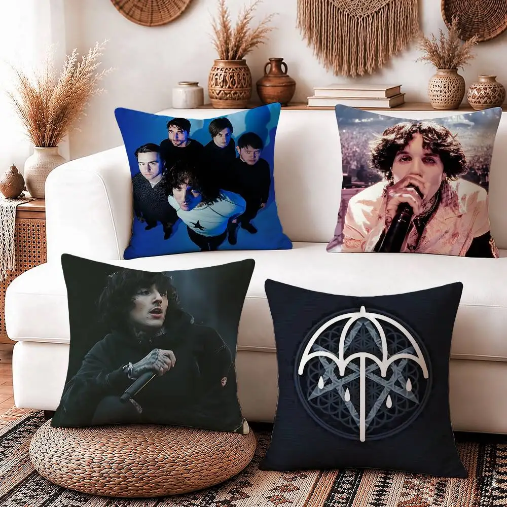 Oliver Sykes Bring Me The Horizon Square Sofa Pillow Cover Solid Color Living Room Home Decor Cushion Case