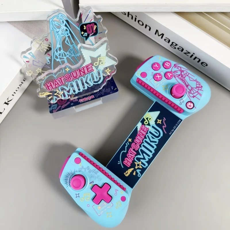 

New In Stock Genuine Chicken X5s Hatsune Miku Future Co Branded Wireless Bluetooth Stretch Handle Genuine Game X5s Model Toys