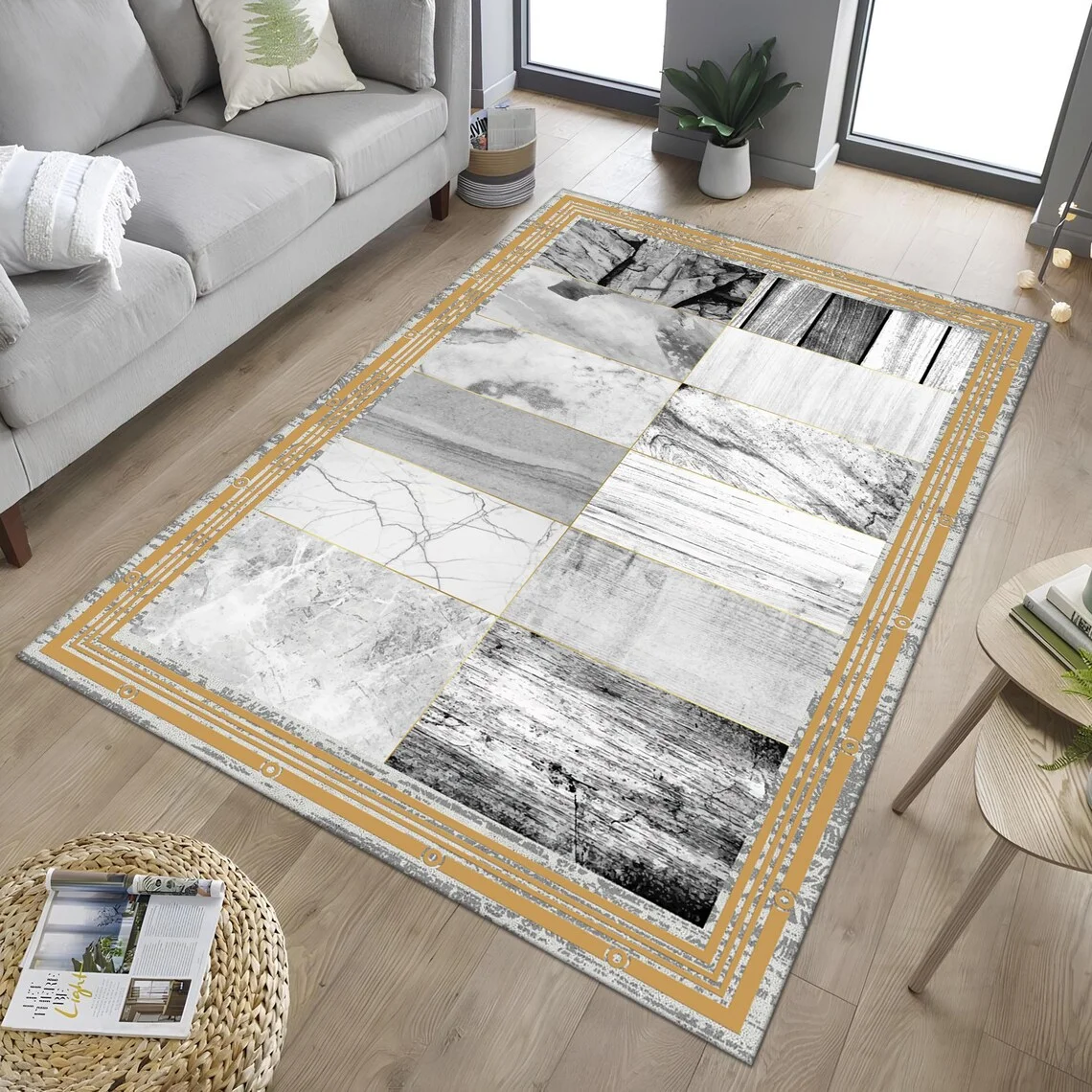 سجادة رخامية بنمط يوناني سجادة مفتاح يونانية سجادة عزر يونانية، سجادة غرفة المعيشة وغرفة النوم وديكور المنزل سجادة ديكور المنزل للعطلات