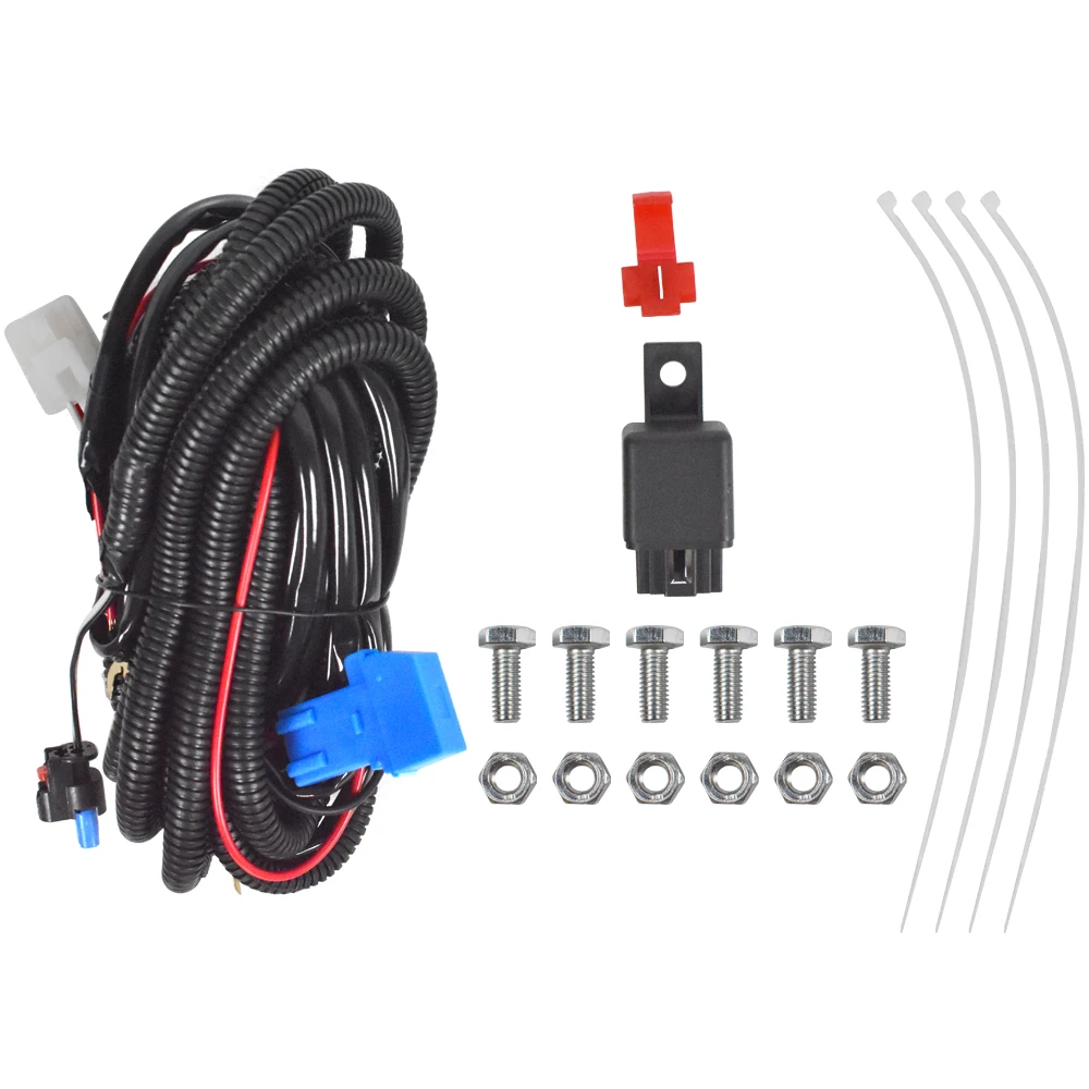 لسييرا 1500 2022-2024 LED ضوء الضباب ث/أسلاك الحافة AT4 Denali SLT الارتفاع