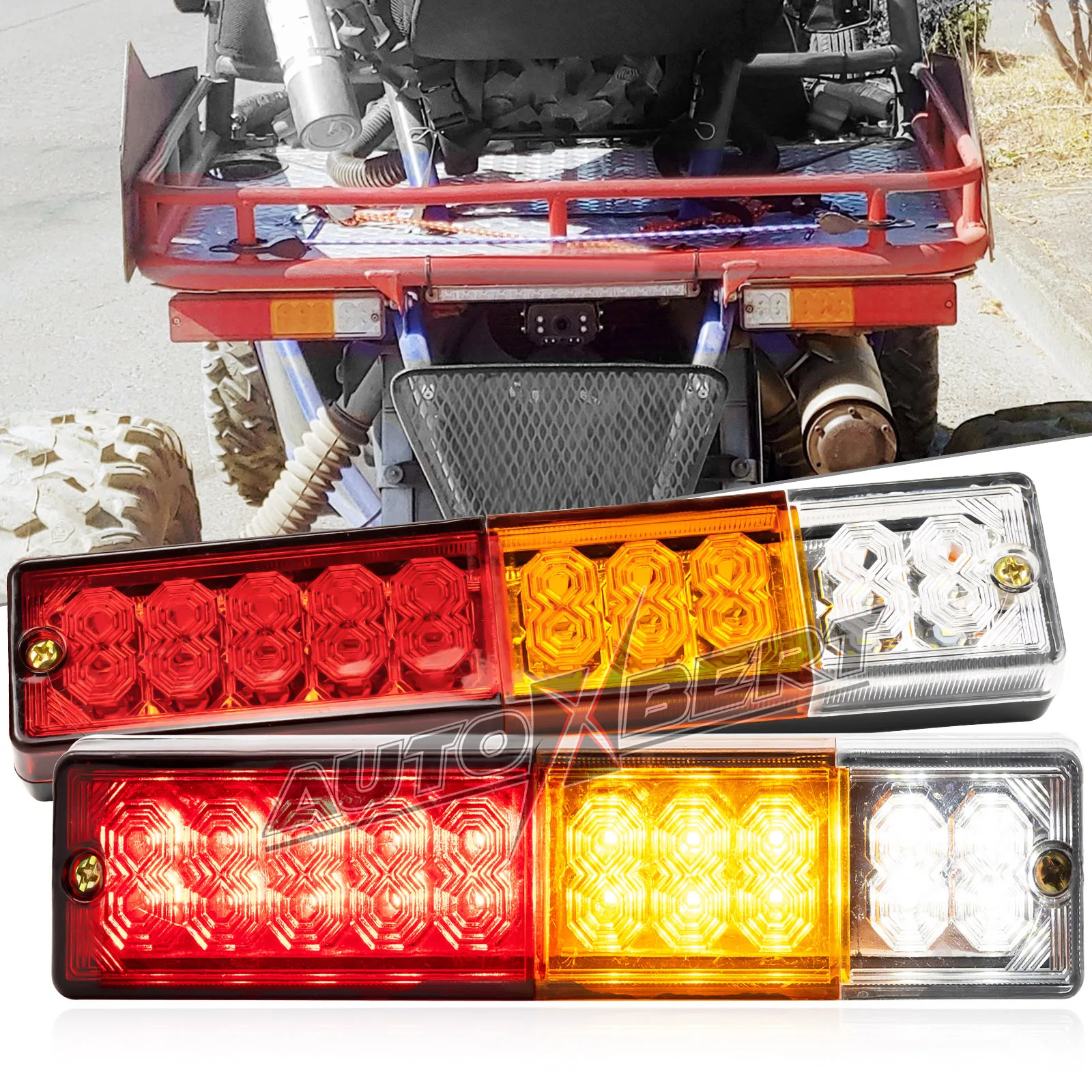 Truck Rear Tail Light Assembly Chassis Tipper Offroad Bus Van Trailer Caravan RV