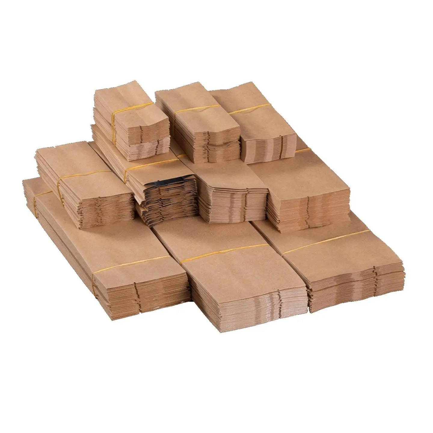 Sacchetti per imballaggio in carta Kraft da 50 pezzi, sacchetti interni in foglio di alluminio, sacchetti sigillanti in carta kraft, piccoli pacchetti individuali, personalizzabili