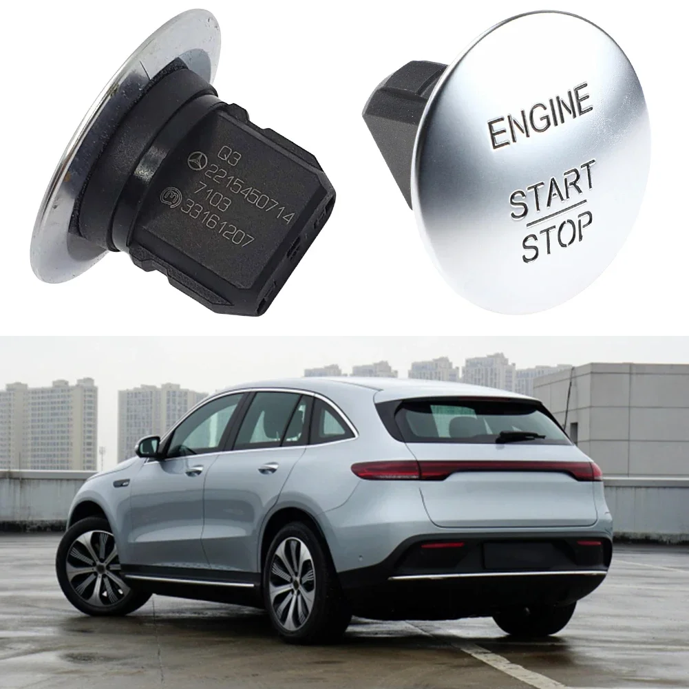 Engine Start Stop Button 2215450714 Car Keyless One-Click Start Stop Push Button for Mercedes Benz B C E GL ML Class