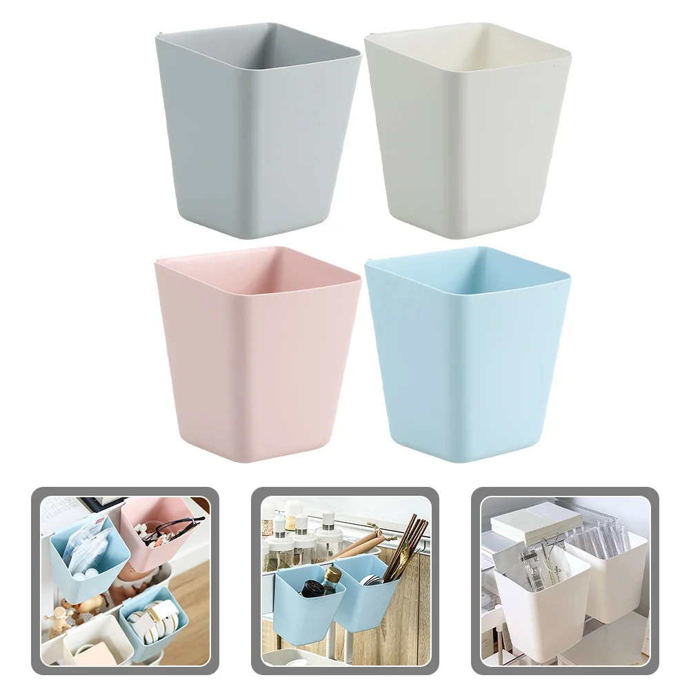 

4pcs Hanging Baskets For Home Multi-Functional Storage Organizer Simple Install Space-Saving Rolling Cart Accessories Kitchen