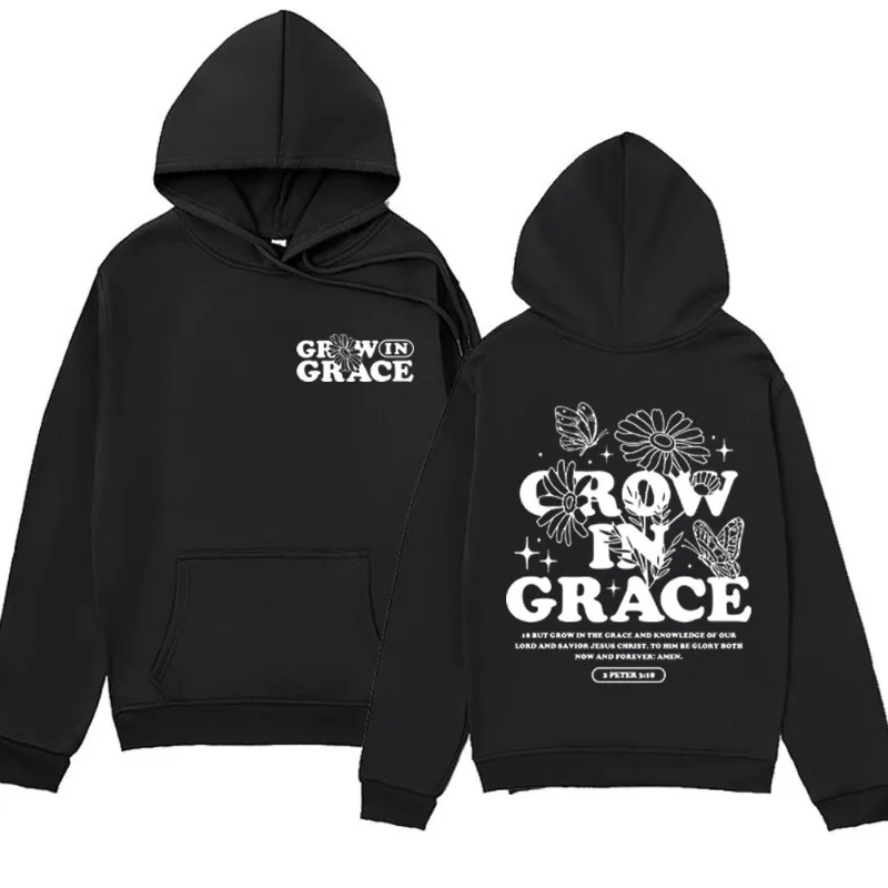 

Living Proof of A Loving God Print Hoodie Men's Women Funny Boho Christian Oversized Sweatshirts Fashion Vintage Cotton Pullover