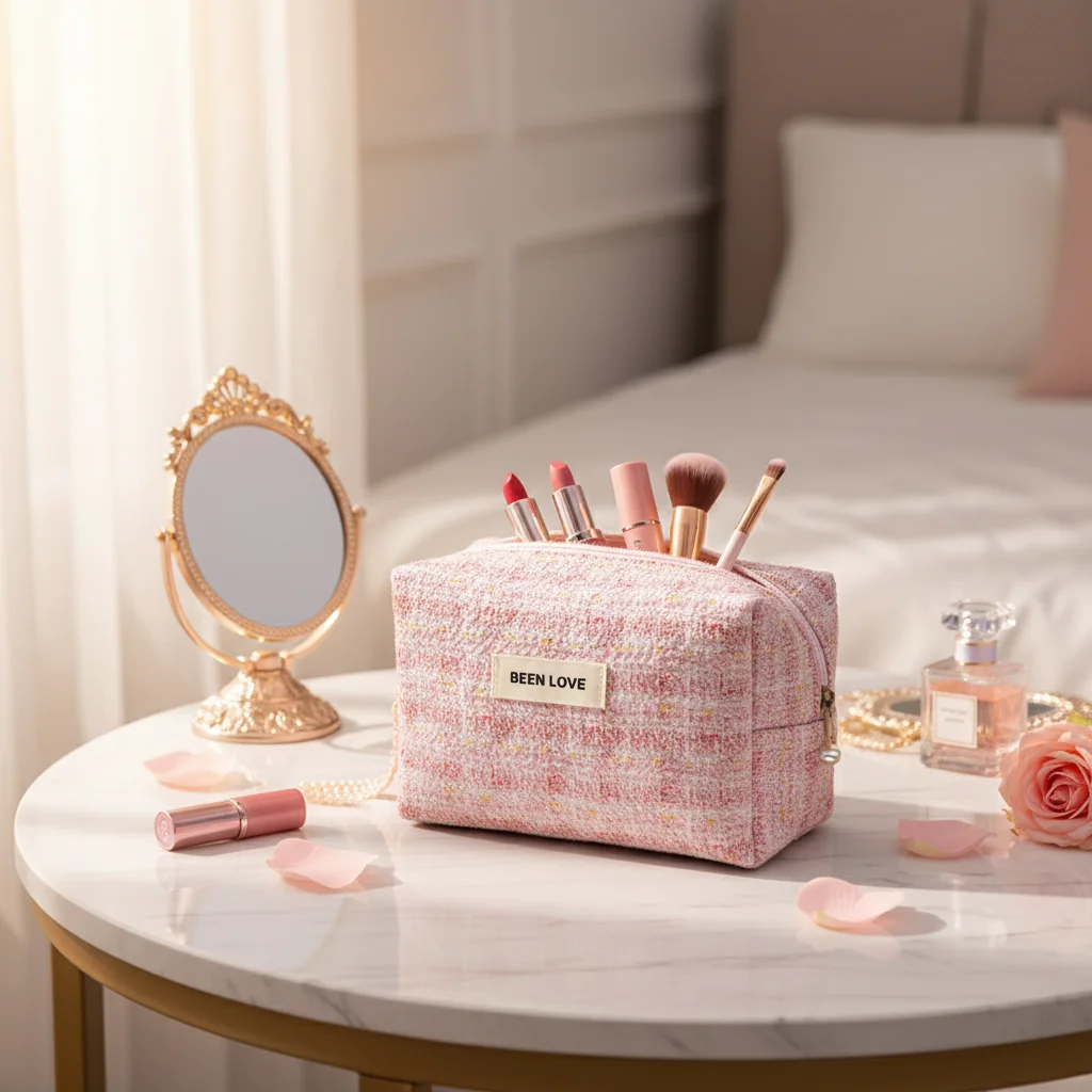 

Small Cosmetic Bag Portable Handheld Storage For Lipsticks And Toiletries