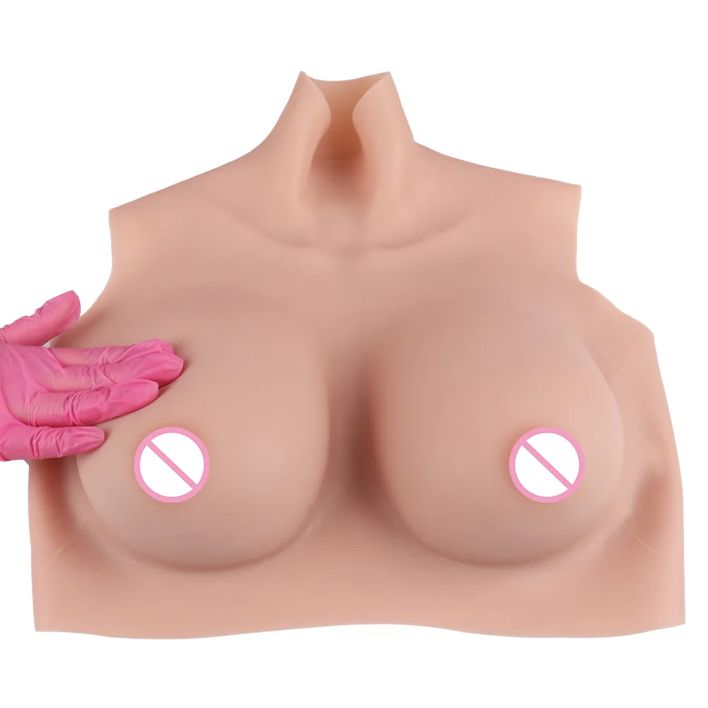 Fake Boobs Silicone Breast Forms Chest Expansion False Tits Natural Sagging for Crossdresser Transgender Drag Sissy Cosplay