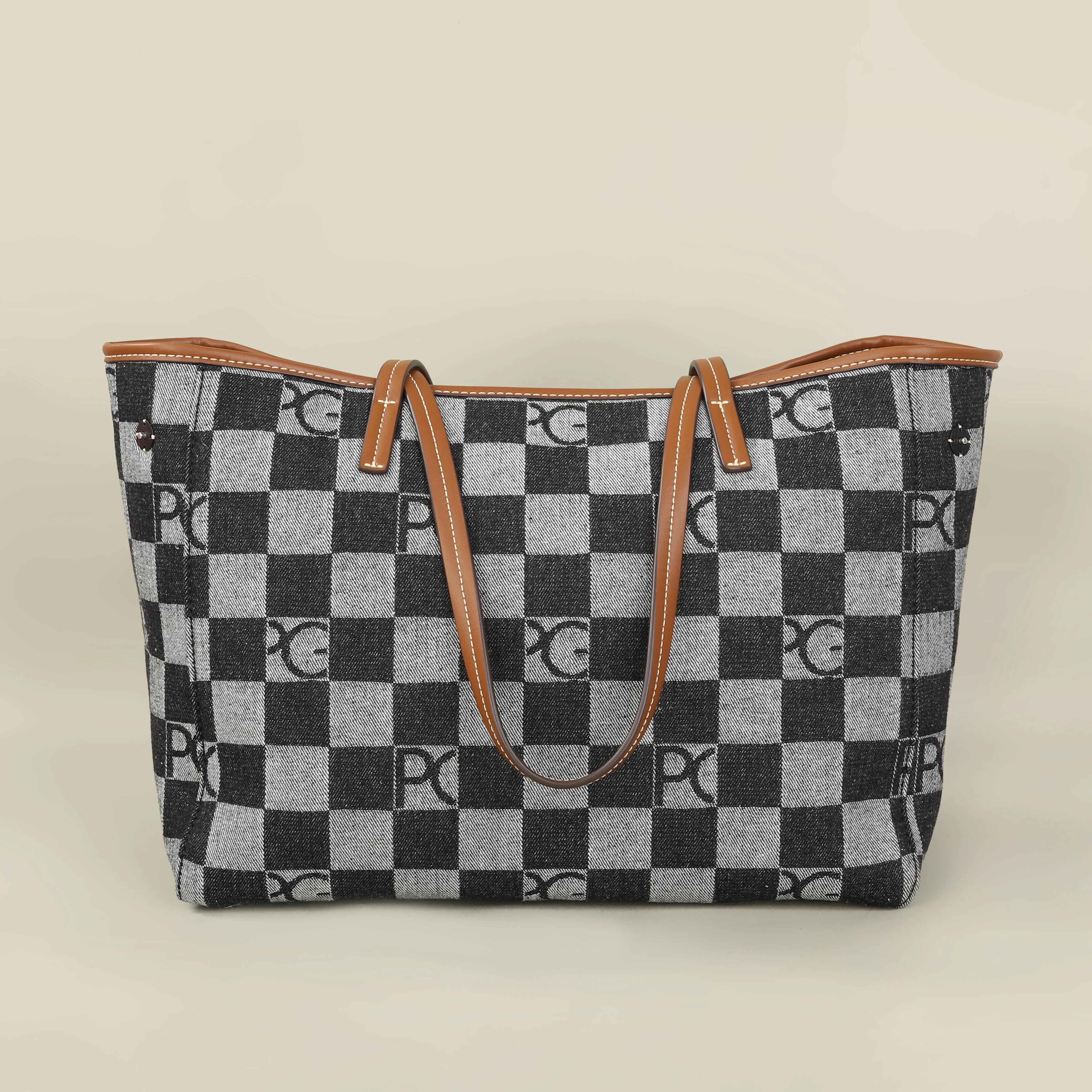PG Lateinamerikanischer Europäischer Stil Damenhandtasche für den Alltag mit Multi-Cowboy-Splicing-Design, Modische Funktionale Große Kapazität Tragetasche – Detail 3