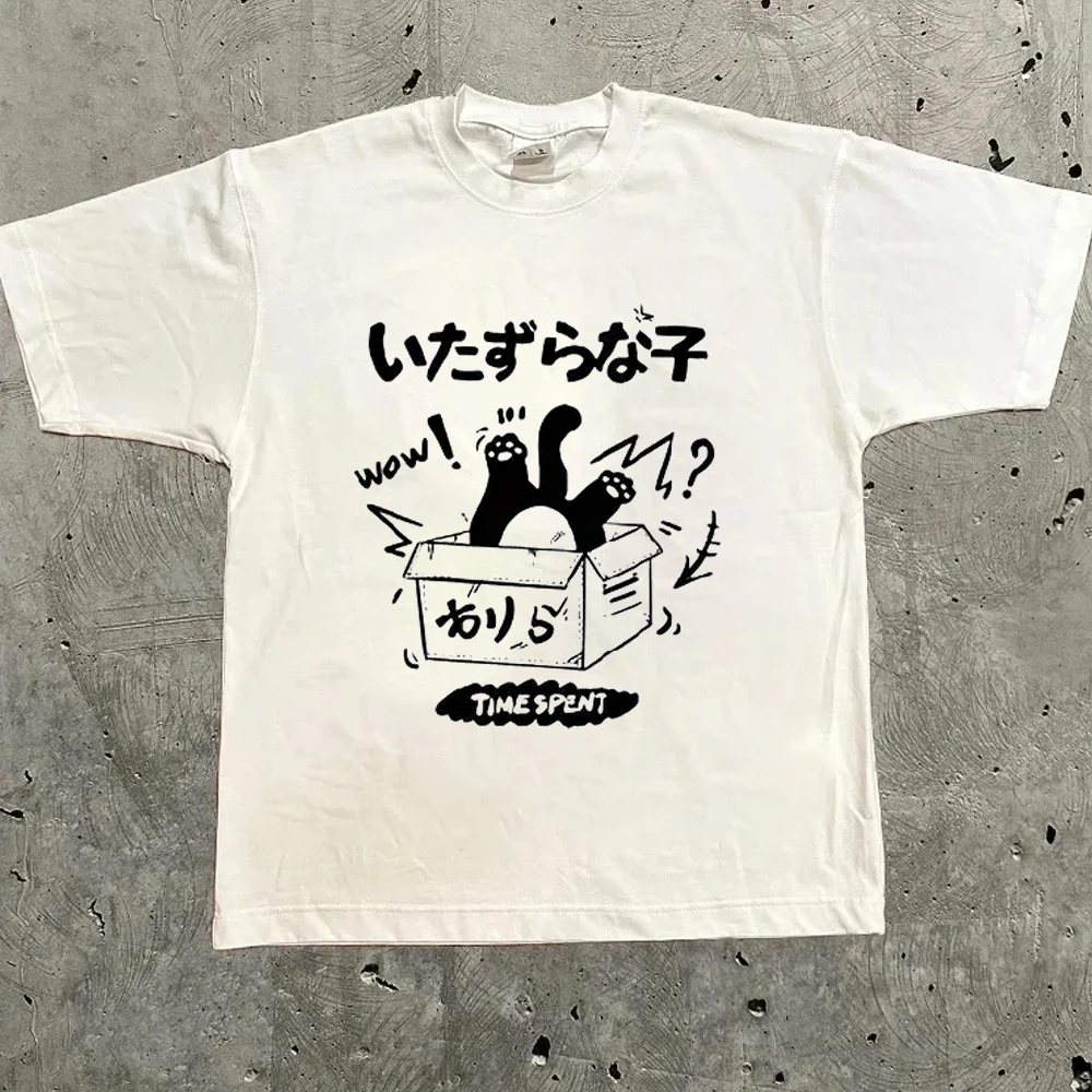 

Футболки Harajuku с буквенным графическим рисунком Y2k, топы для мужчин и женщин, уличная футболка большого размера, уличная одежда на выбор, винтажная футболка