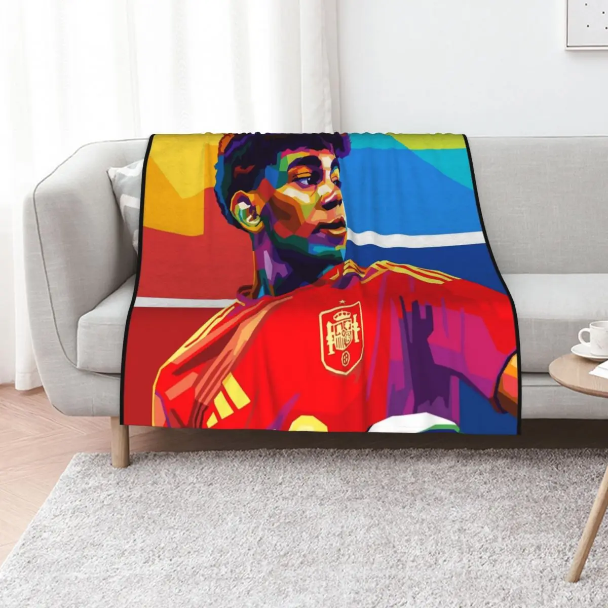 

Lamine Yamal Football Wpap Art Throw Blanket Multi-Purpose Tourist Bed linens Summer Beddings Blankets