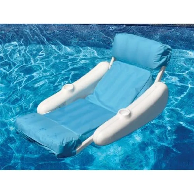 

ORIGINAL 10025M Sunchaser SunSoft Luxury Lounger Chair Pool Float | Molded Frame & Pontoon Design