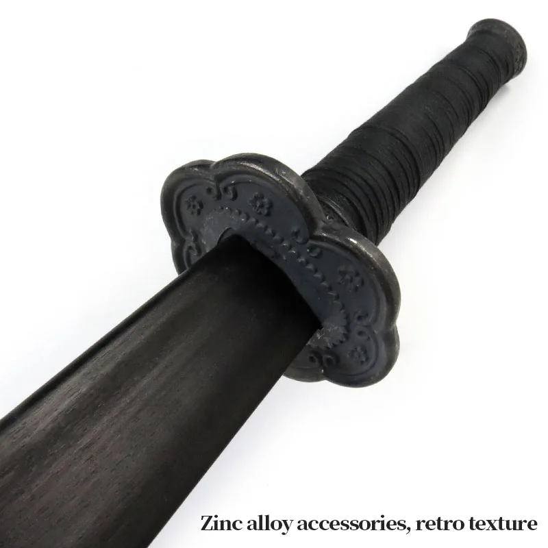 Black Gold Ancient Sabre Black Sandalwood Sabre Wild Goose Feathered Sabre Performance Props Antique Chinese Sword Ornaments