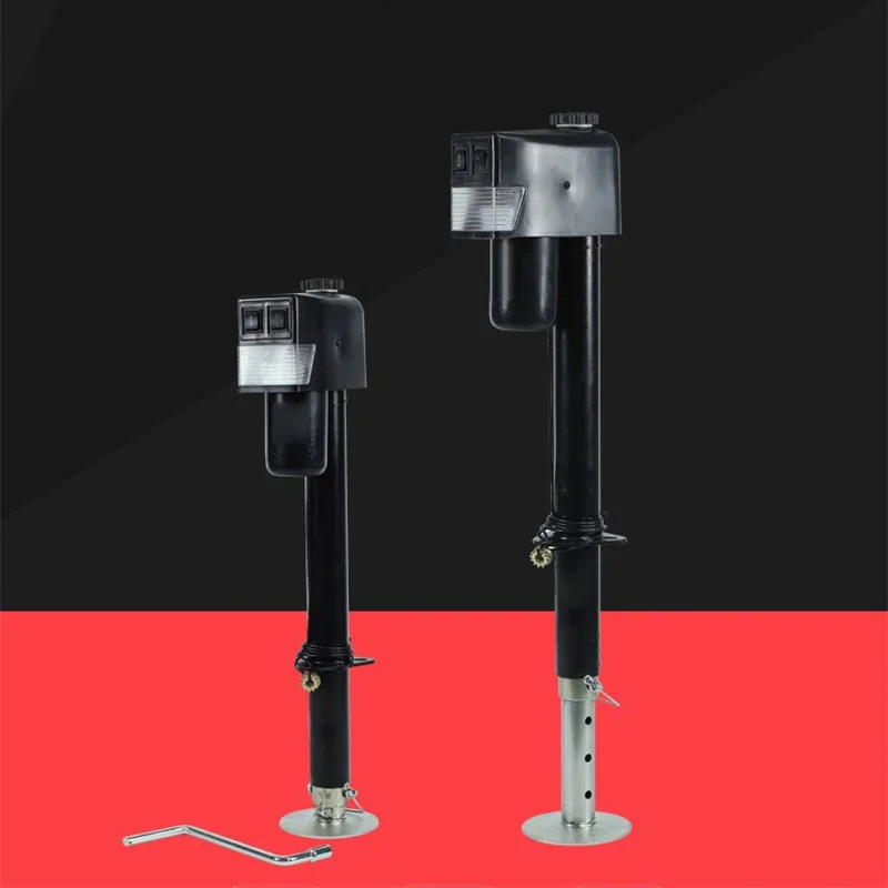 3500 lbs RV Electric Support Jack with Leveling Blocks and RV Stabilizer; Compatible with Electric Drills and Hand Cranks; Suita