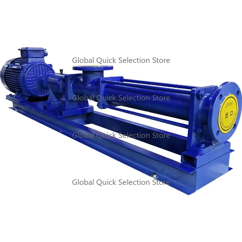G-Type Variable Frequency Sludge Single Screw Pump Cast Iron Stainless Steel 304 316L High Flow Max Lift Suction