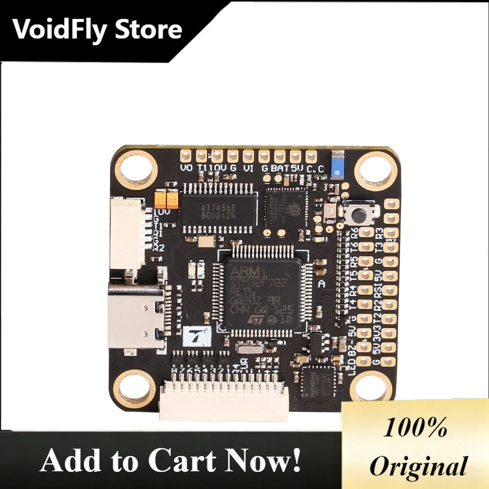 VoidFly Newest TMOTOR T-motor F7 Pro Flight Controller ICM4268 3-8S Lipo Type-C Builtin Wi-Fi & Bluetooth For FPV Freestyle Raci