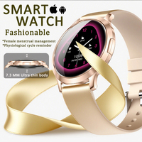 2025For IOS New Ultra Slim AMOLED Smart Watch Women Screen Always Display Time Heart Rate BT Calling High-end Fashion Smartwatch