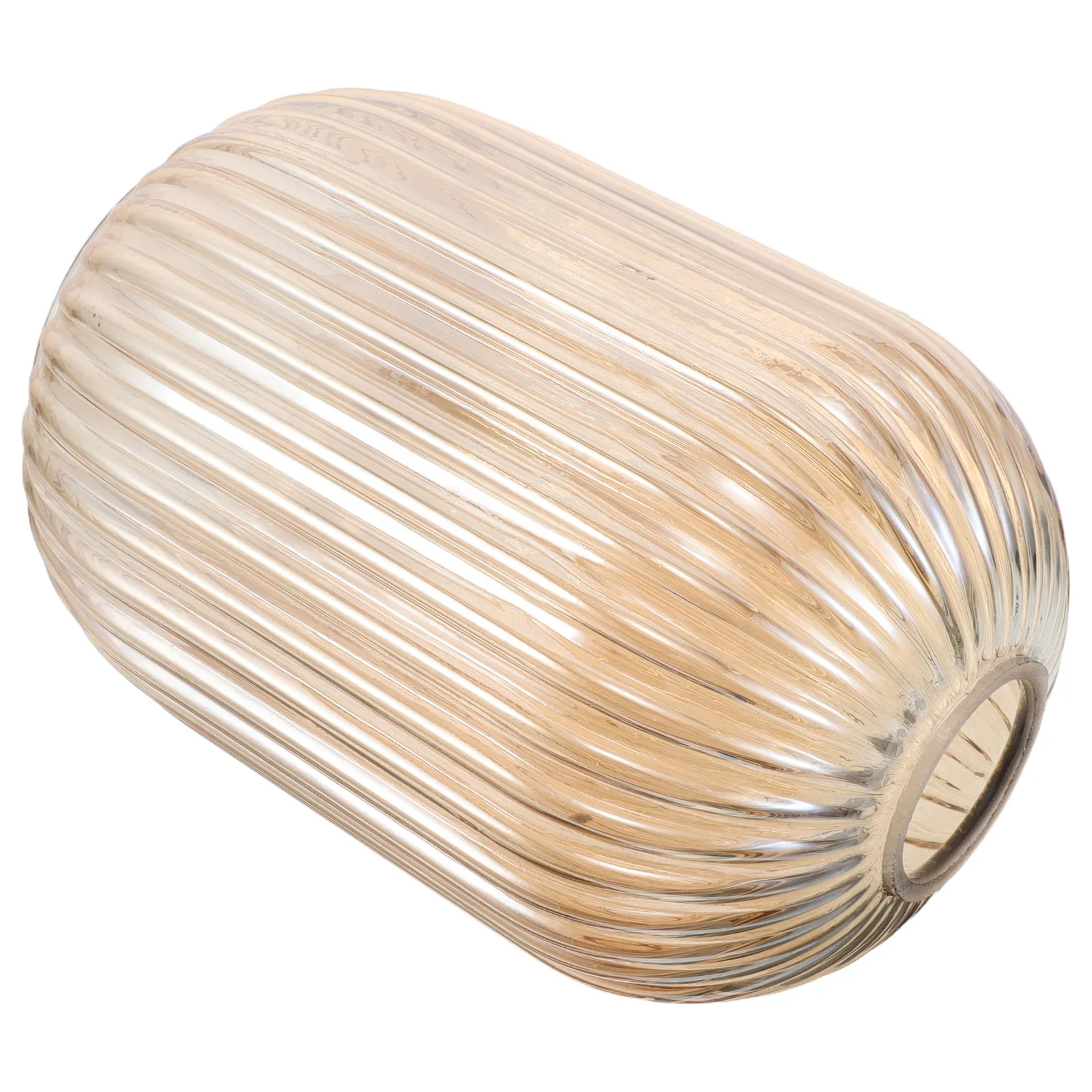 Glass Lamp Shade Replacement White Striped Cylinder Globe for Pendant Wall Sconce Lighting Fixtures 140x200mm Glass Light Shade
