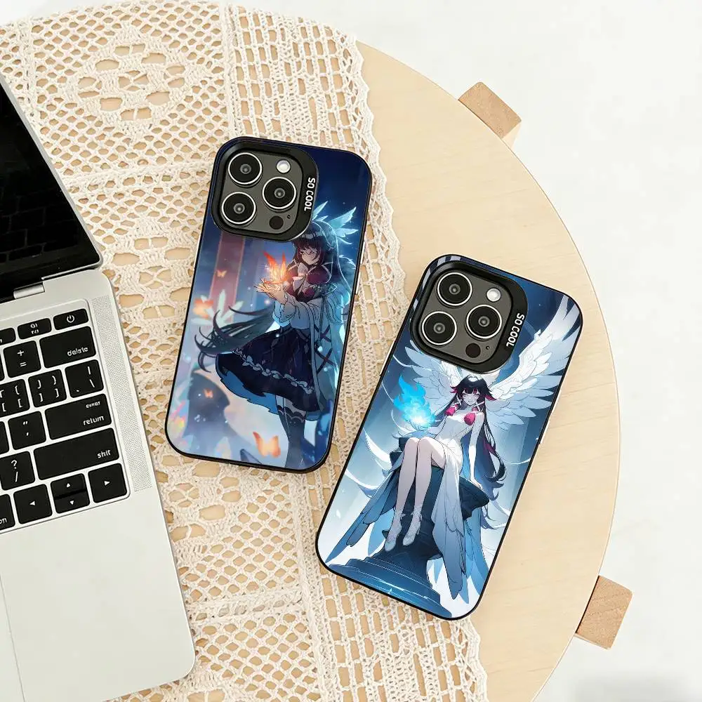 

Genshin Impact Columbina Phone Case For iPhone 17,16,15,14,13,12,11 Plus,Pro Max,XS,Colored silver phone case