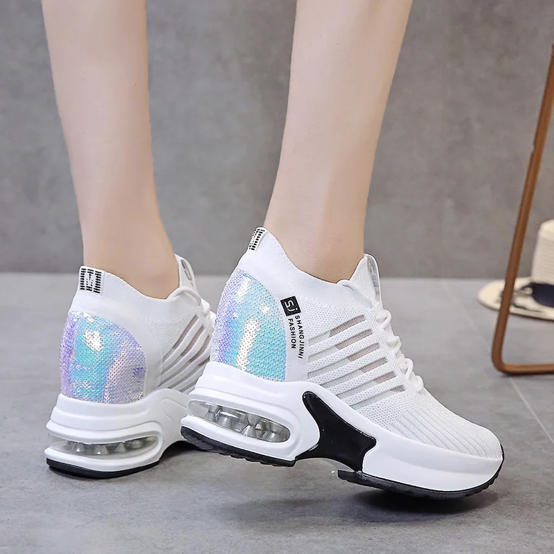 2022 Brand Women Sneakers Platform Chunky Sneakers Female White Casual Shoes women Designer Trainers Comfort Thick Sole Sneakers