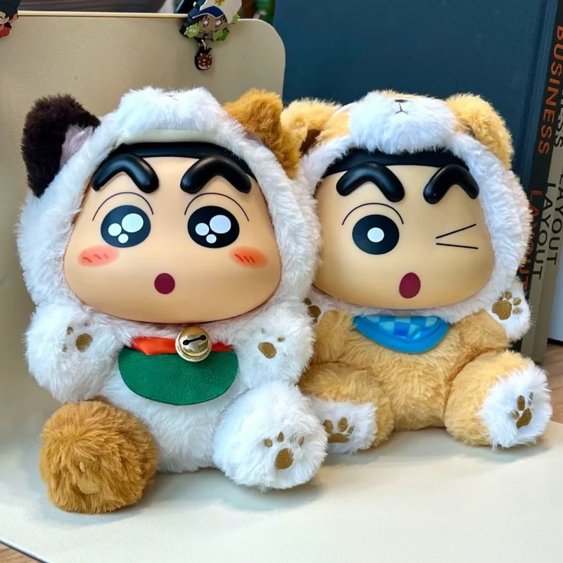 Genuine Crayon Shin-Chan Clever Creative Vinyl Doll Dragon Mascot Series Blind Box Doll Decorative Toy Kid Mystery Surprise Gift