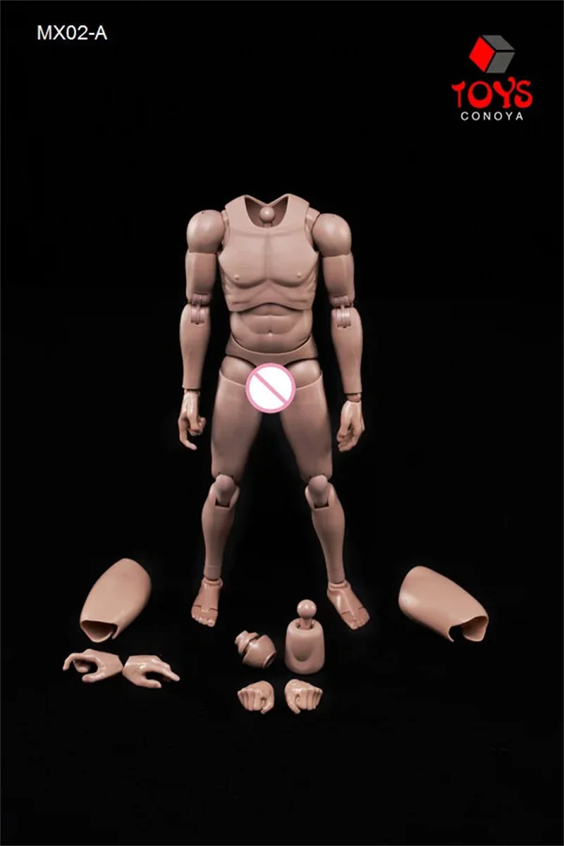 MX02A/MX02B escala 1/6 súper Flexible tonos de piel europeos americanos y asiáticos cuerpo masculino figura de acción de 12 pulgadas muñeca